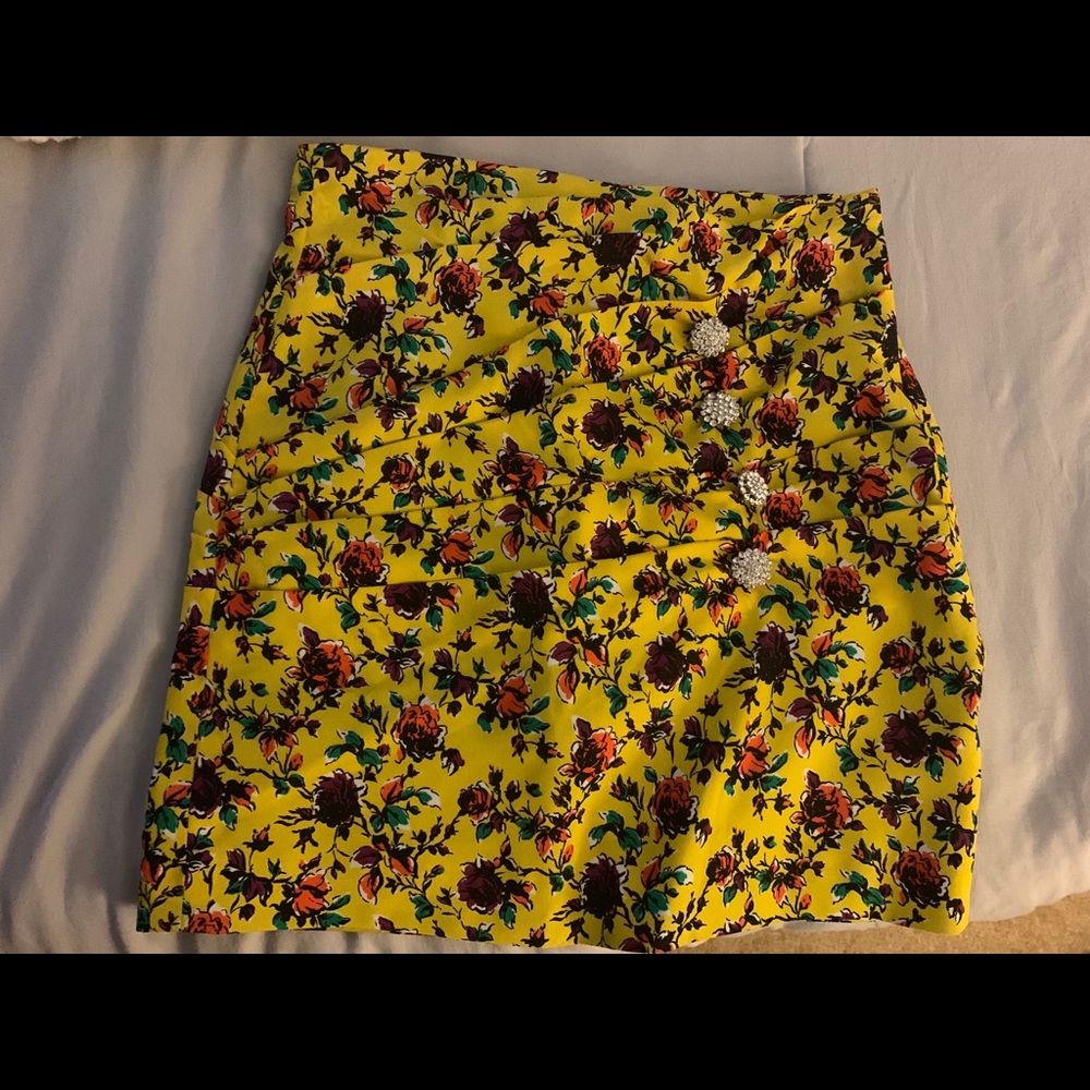 Zara floral skirt